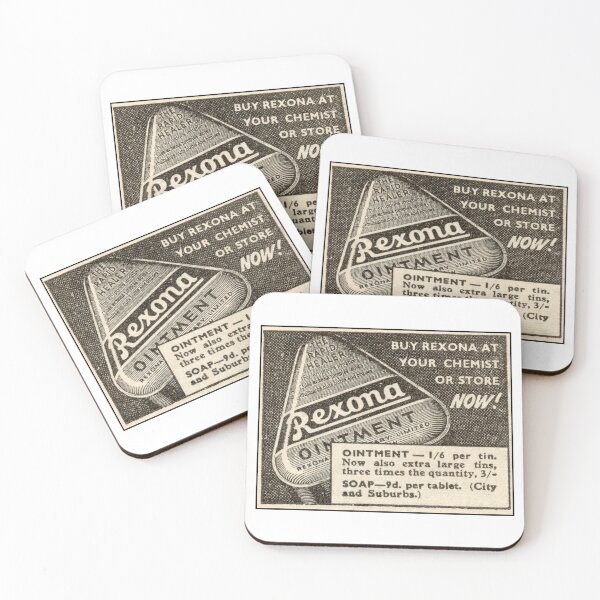 Item preview, 1939 Vintage Chemist Advert - Retro Ointment & Soap Poster - Old Medical Advertisement Art designed and sold by taspaul.