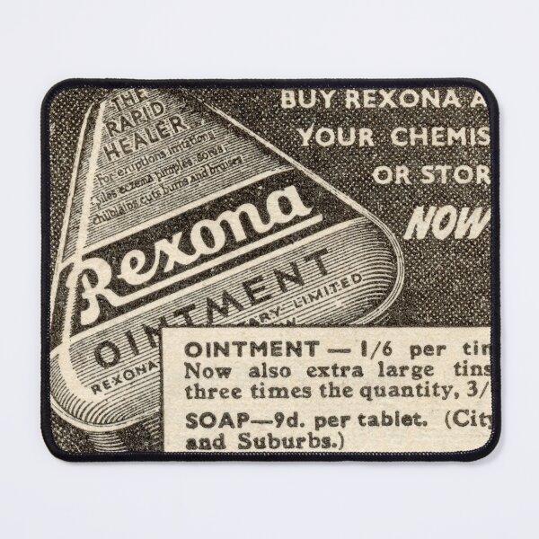 Item preview, 1939 Vintage Chemist Advert - Retro Ointment & Soap Poster - Old Medical Advertisement Art designed and sold by taspaul.