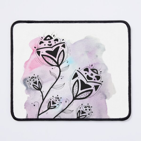 Item preview, Large flower - purple watercolor background designed and sold by GribouillStreet.