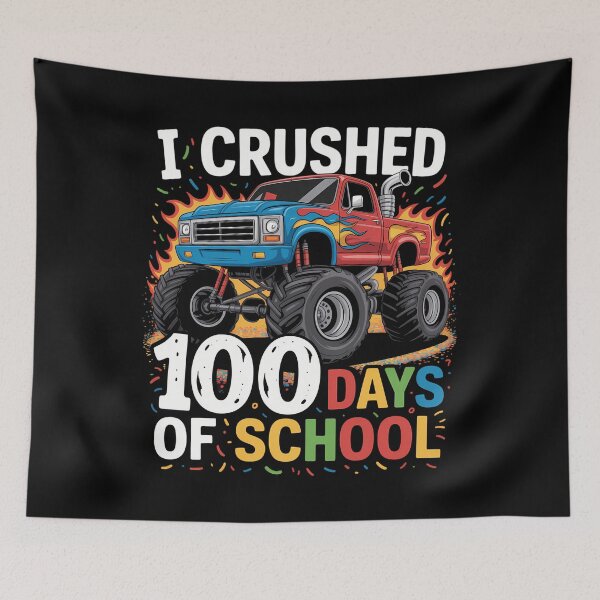 Item preview, 100 Days of School Monster Truck 100th Day of School Boys designed and sold by Sea4Adventures.