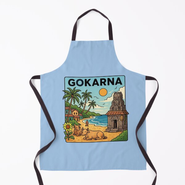 Item preview, Gokarna, India - Beach & Temple designed and sold by Myra365Art.