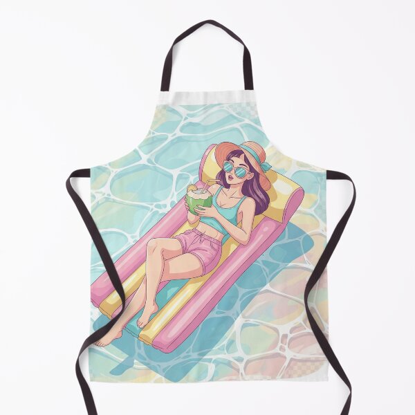 Item preview, Pool Day Relaxing Girl designed and sold by RehanInkDesigns.