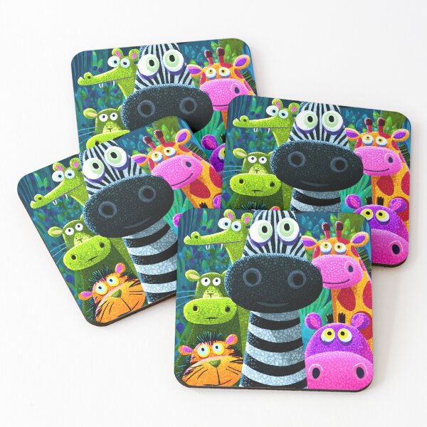 Item preview, Ilustración de dibujos animados de animales divertidos designed and sold by BubbleDream Art .