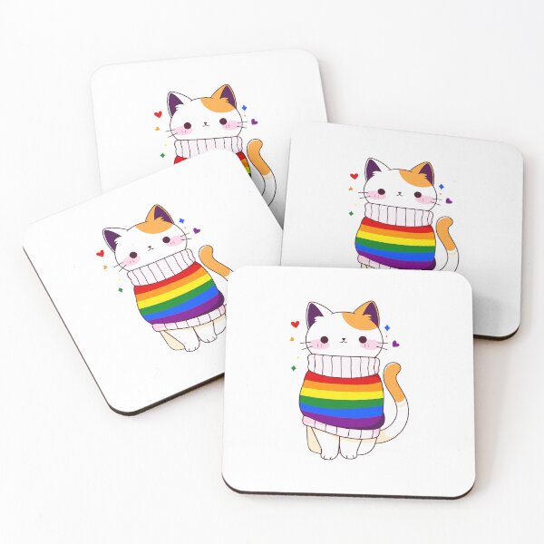 Item preview, Rainbow LGBTQ Cat Pride CSD Queer Pride Rainbow Flag designed and sold by Cari-Graphy.
