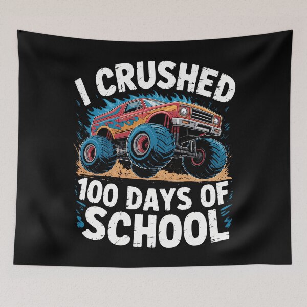 Item preview, 100 Days of School Monster Trucks 100th Day of School designed and sold by Sea4Adventures.