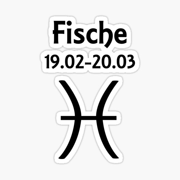 Sternzeichen Fische Sticker