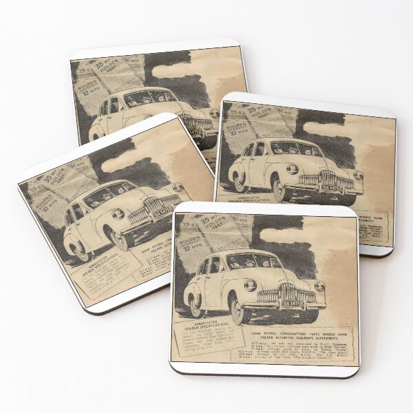 Item preview, 1948 Holden 48-215 FX Vintage Car Advert - Classic Australian Automotive Poster Retro Art designed and sold by taspaul.