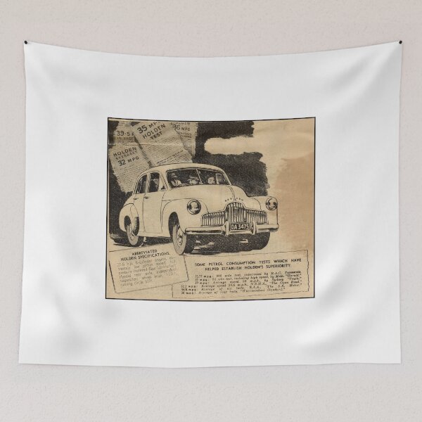 Item preview, 1948 Holden 48-215 FX Vintage Car Advert - Classic Australian Automotive Poster Retro Art designed and sold by taspaul.