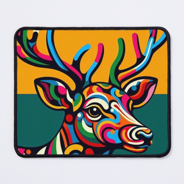Item preview, colorful deer designed and sold by Dogandesighn.