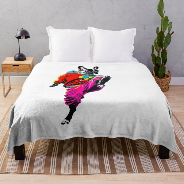 Item preview, Breakdancing Bulldog in Colorful Streetwear designed and sold by tonyartprints.