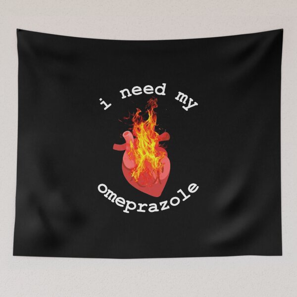 Item preview, I Need My Omeprazole - White Lettering on Black designed and sold by Kiwis-Colors.