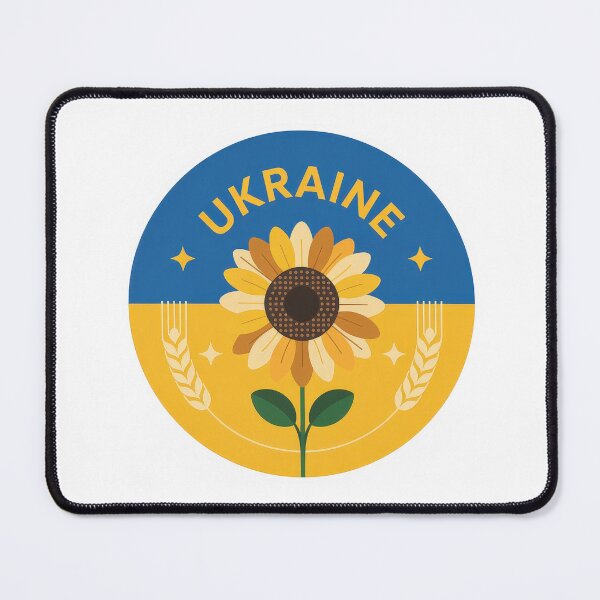Item preview, Ukraine Sunflower Emblem - Patriotism & Peace designed and sold by RGShirtWorks.