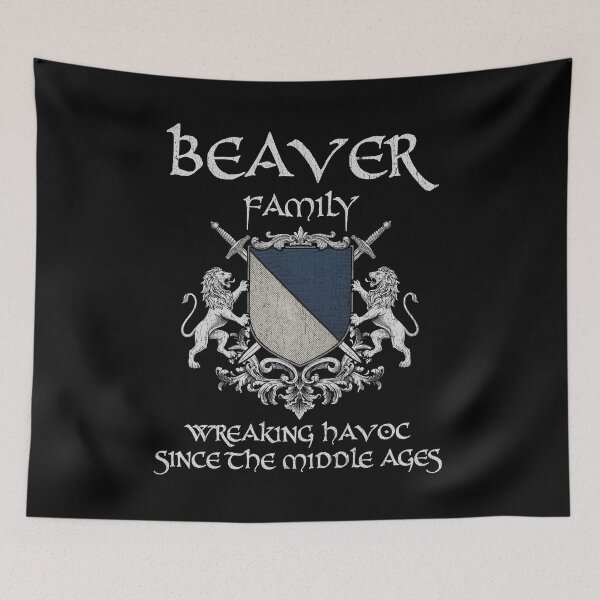 Item preview, Beaver Family Crest – Medieval Heritage Emblem for Ancestry Lovers & Vintage Style Fans designed and sold by 9X FR.