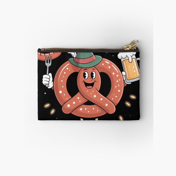 Artikelvorschau, Bayerische Brezel Charakter Schnitz Happens Oktoberfest Wortspiel entworfen und verkauft von blueyeeti.