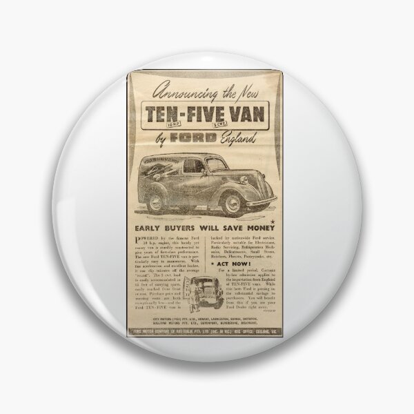 Item preview, 1948 Ford Ten Five Van Vintage Advert - Retro 1949 Commercial Vehicle Poster - Classic Ford Delivery Van Art designed and sold by taspaul.