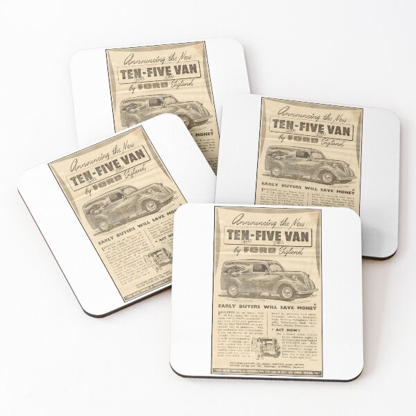 Item preview, 1948 Ford Ten Five Van Vintage Advert - Retro 1949 Commercial Vehicle Poster - Classic Ford Delivery Van Art designed and sold by taspaul.