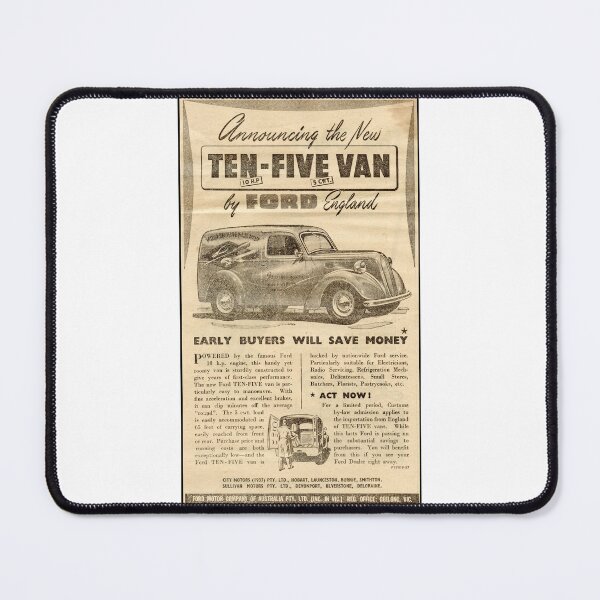 Item preview, 1948 Ford Ten Five Van Vintage Advert - Retro 1949 Commercial Vehicle Poster - Classic Ford Delivery Van Art designed and sold by taspaul.