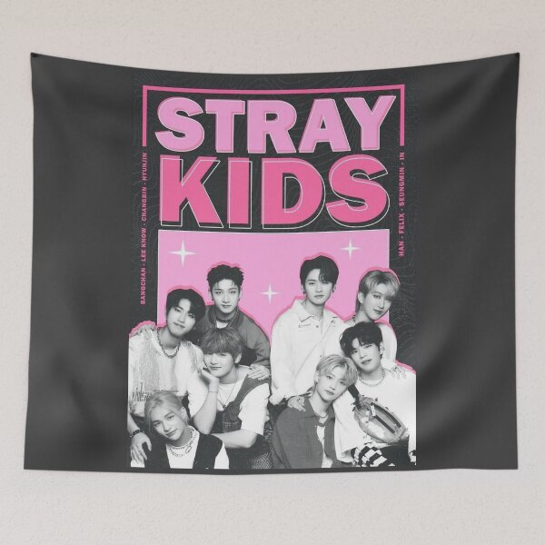 Item preview, Stray Kids black pink maniac poster SKZ SKZoo you make stray kids stay bang chan lee know changbin hyunjin han felix seungmin IN kpop 5 star case 143 dominate world tour designed and sold by Kpop-Noona.