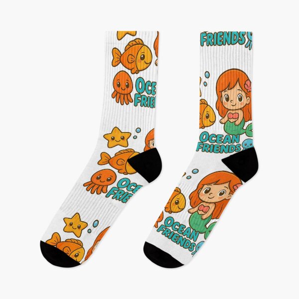 Item preview, Ocean Buddies – Cute Cartoon Sea Animals Illustration designed and sold by BloomOfDesign.