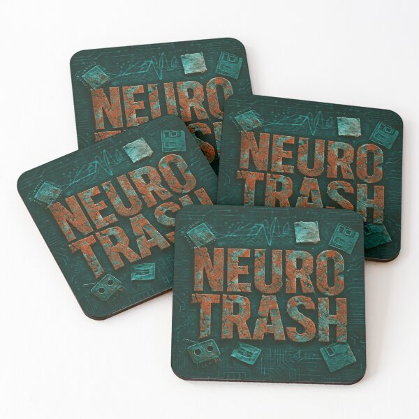 Item preview, NEUROTRASH – Gritty Tech-Mental Burnout Poster Design designed and sold by Aesthread.