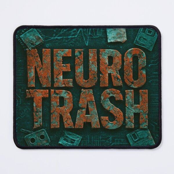 Item preview, NEUROTRASH – Gritty Tech-Mental Burnout Poster Design designed and sold by Aesthread.