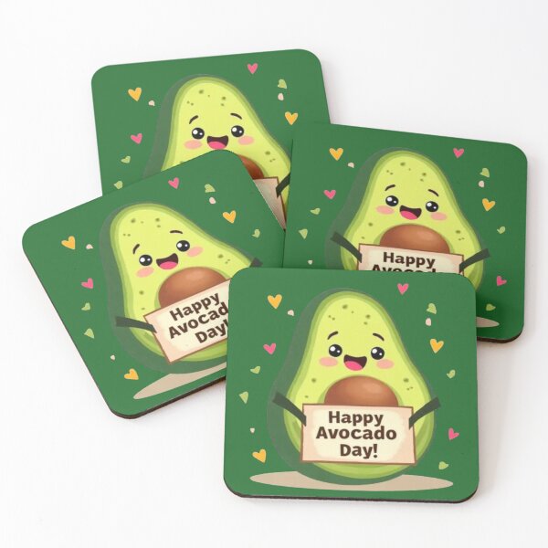 Item preview, Smiling Avocado for National Avocado Day designed and sold by Iuqiune.