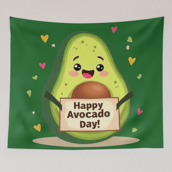 Item preview, Smiling Avocado for National Avocado Day designed and sold by Iuqiune.