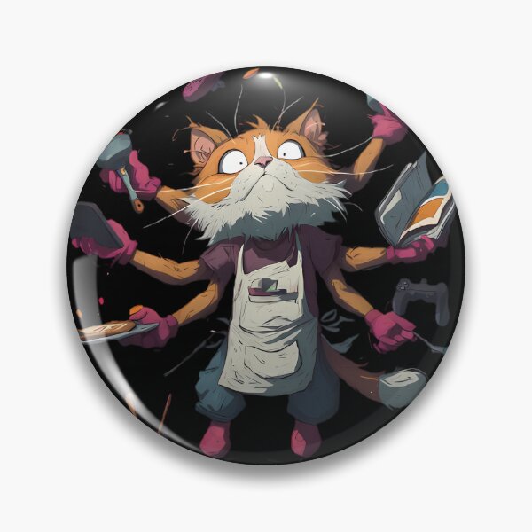 Item preview, Overwhelmed Cat – Too Much To Handle! designed and sold by Black-Lamb.