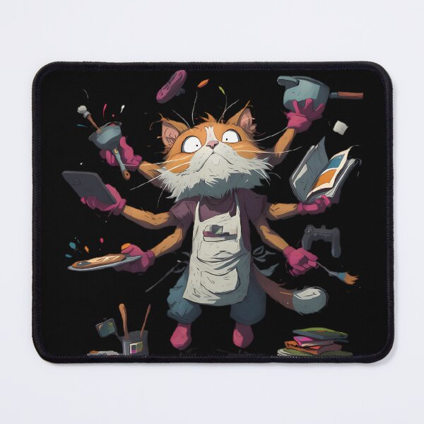 Item preview, Overwhelmed Cat – Too Much To Handle! designed and sold by Black-Lamb.