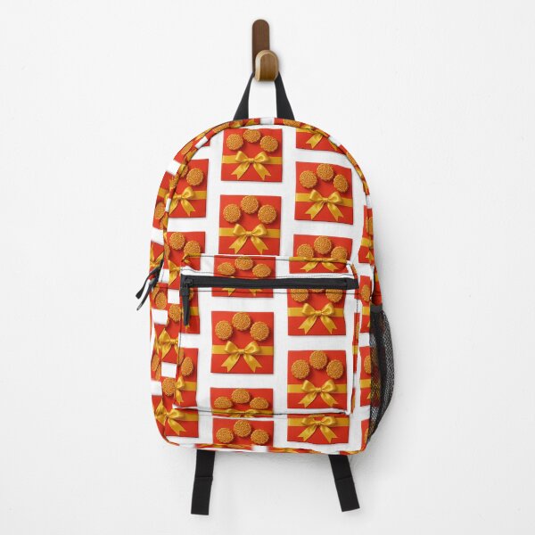 Item preview, Mid autumn festival mooncakes on red gift box with golden ribbon, isolated, AI generated designed and sold by dvoevnore.