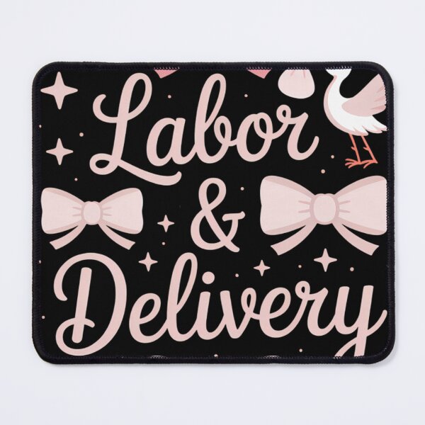 Item preview, Labor and Delivery Nurse Coquette Bow Cute designed and sold by blueyeeti.