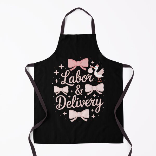 Item preview, Labor and Delivery Nurse Coquette Bow Cute designed and sold by blueyeeti.
