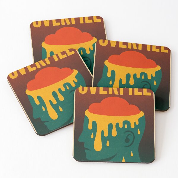 Item preview, OVERFILL – Mental Overflow Poster for Burnout, Anxiety & Cognitive Fatigue designed and sold by Aesthread.