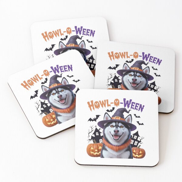 Item preview, Howl-O-Ween – Funny Husky Witch Halloween Dog Design designed and sold by millionair3.