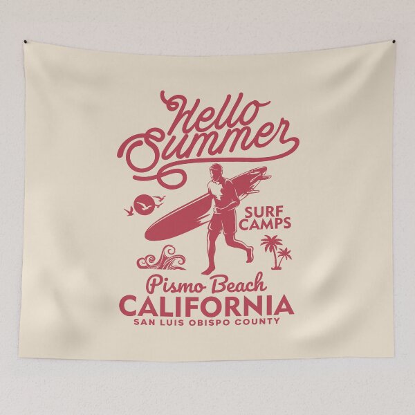 Item preview, Pismo Beach Summer Surf Camp Surfing West Coast California designed and sold by eclecTEEq.