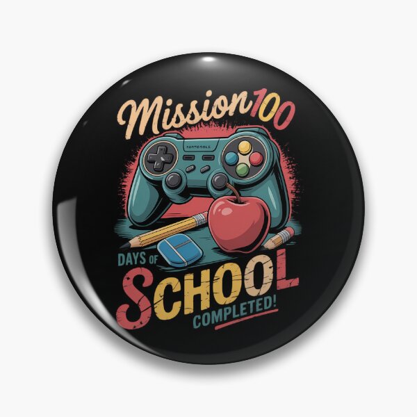 Item preview, Mission 100 Days Of School Completed Gamer Kids 100th Day designed and sold by blueyeeti.