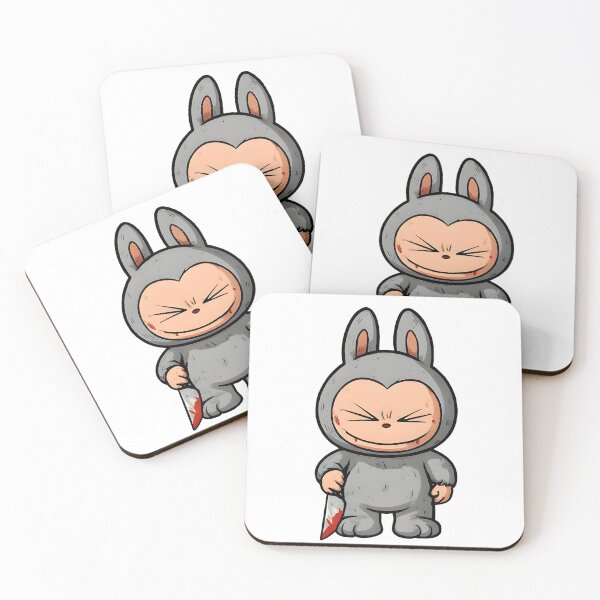 Item preview, Possessed Labubu - Gray Squint designed and sold by BlinkPop.