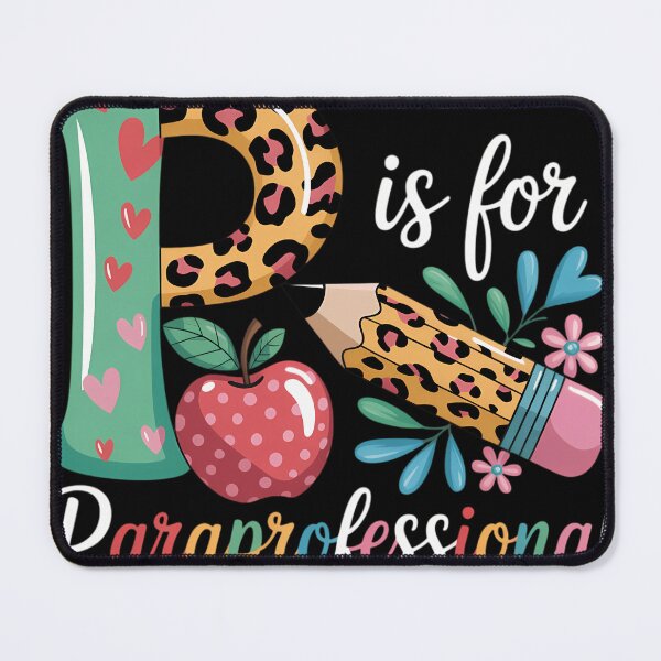 Item preview, P Is For Paraprofessional Leopard Flowers Pencil Lover designed and sold by blueyeeti.