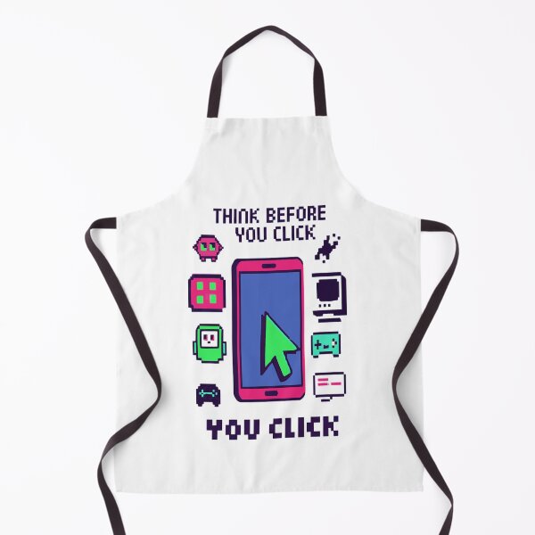 Item preview, Think Before You Click Social Media Etiquette and Online Safety Art designed and sold by engineram.