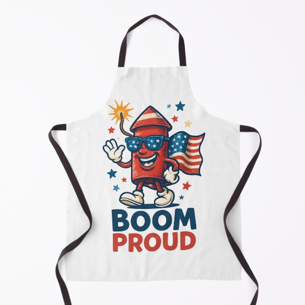Item preview, Boom Proud – Firecracker Rocket with American Flag designed and sold by Taans-Creation.