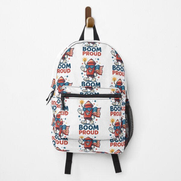 Item preview, Boom Proud – Firecracker Rocket with American Flag designed and sold by Taans-Creation.