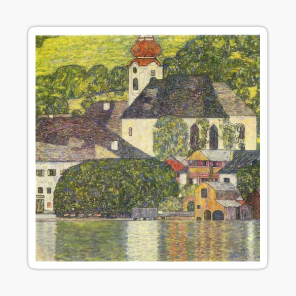 Aperçu de l'œuvre Église à Unterach sur l'Attersee – Gustav Klimt créée et vendue par Jimenezzayy.
