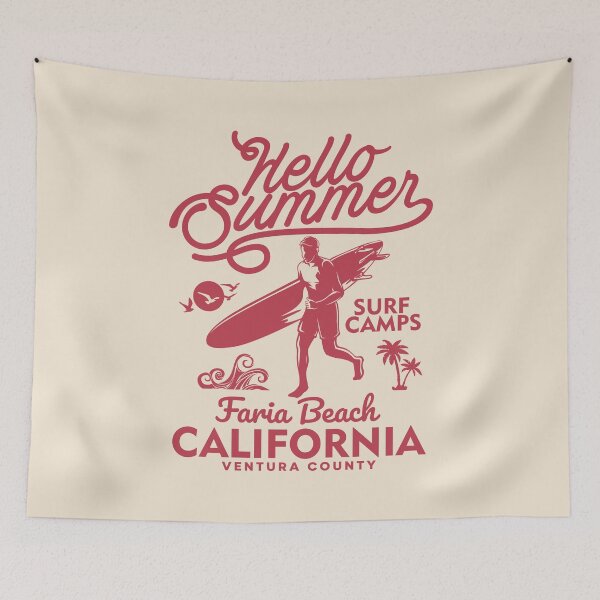 Item preview, Faria Beach Summer Surf Camp Surfing Ventura County California designed and sold by eclecTEEq.