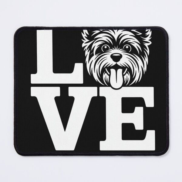 Item preview, Yorkshire Terrier Love Typography designed and sold by ConceptualVibes.