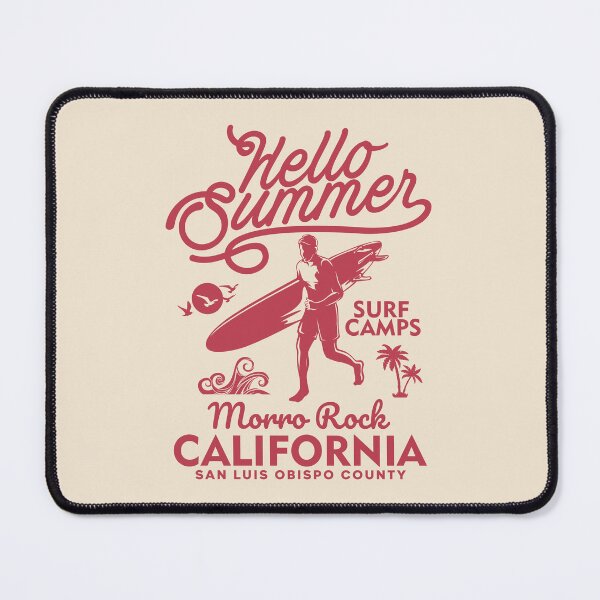 Item preview, Morro Rock Summer Surf Camp Surfing West Coast California designed and sold by eclecTEEq.