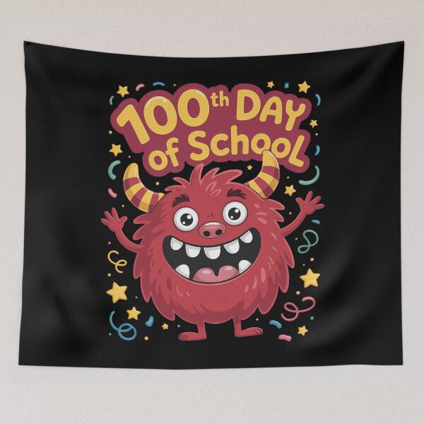 Item preview, Sobrevivió 100 días en la escuela de monstruos, listo para ojos saltones designed and sold by blueyeeti.