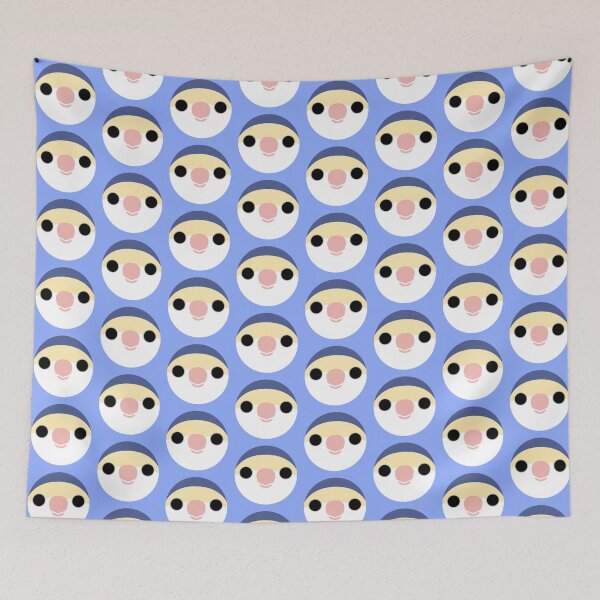 Item preview, The face of a violet peach-faced lovebird designed and sold by INKOYADO.