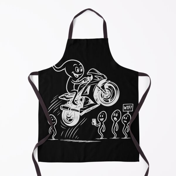Item preview, Fastest Sperm Alive – Wheelie Edition designed and sold by ChainLogic.