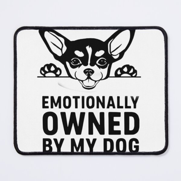 Item preview, Emotionally Owned | Funny Dog Lover Tee for Pet Parents – Minimalist Black & White Design,  designed and sold by Tzemo101.
