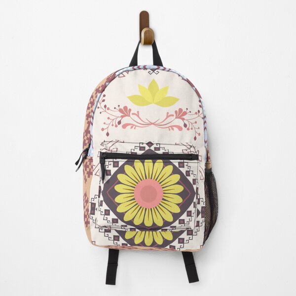 Item preview, Geometric Floral Textile Pattern Sunflowers Ethnic Designs and Border Stripes designed and sold by Crispifly.